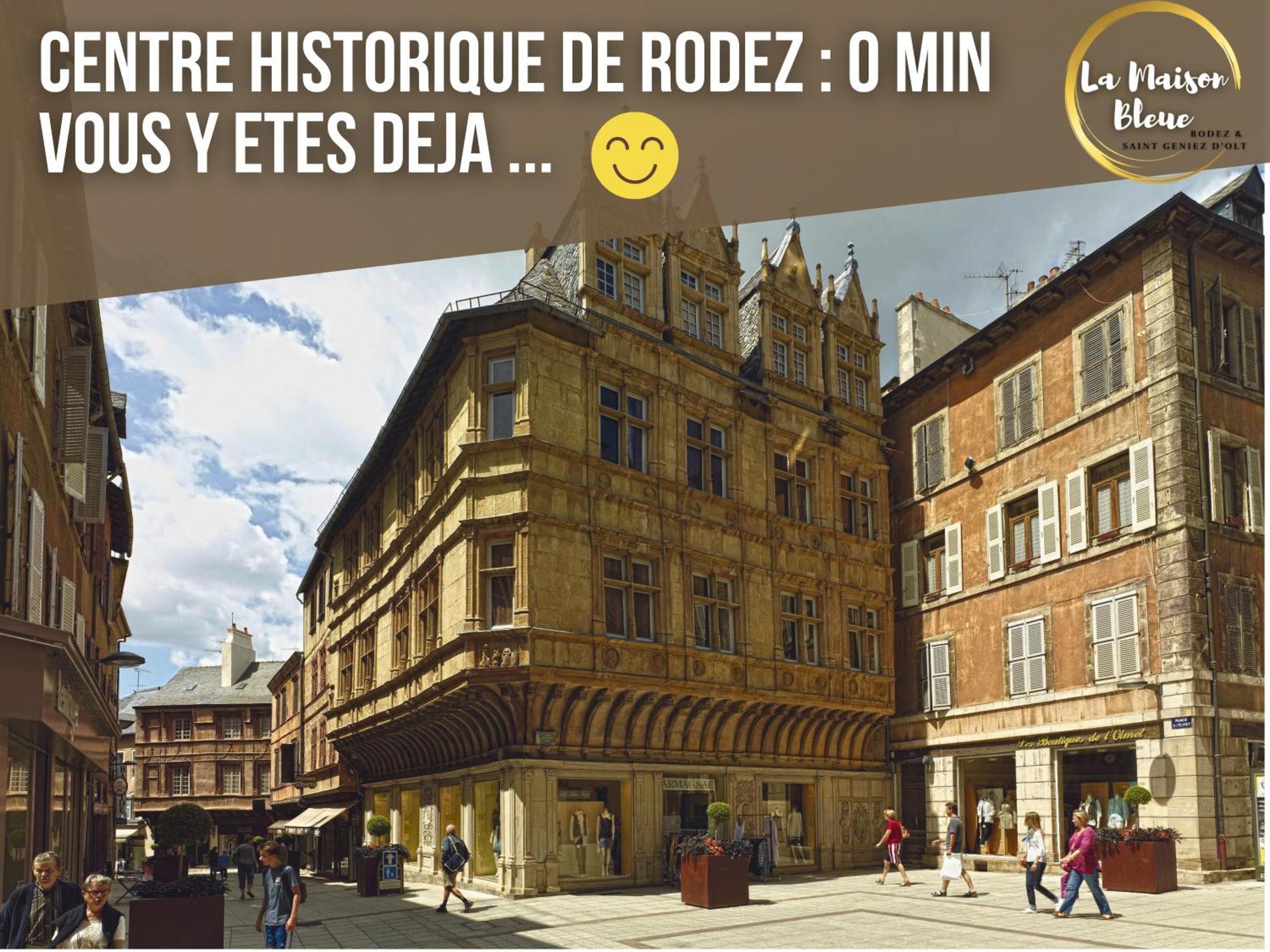 La Maison Bleue, Un Emplacement De Choix A Rodez Dış mekan fotoğraf